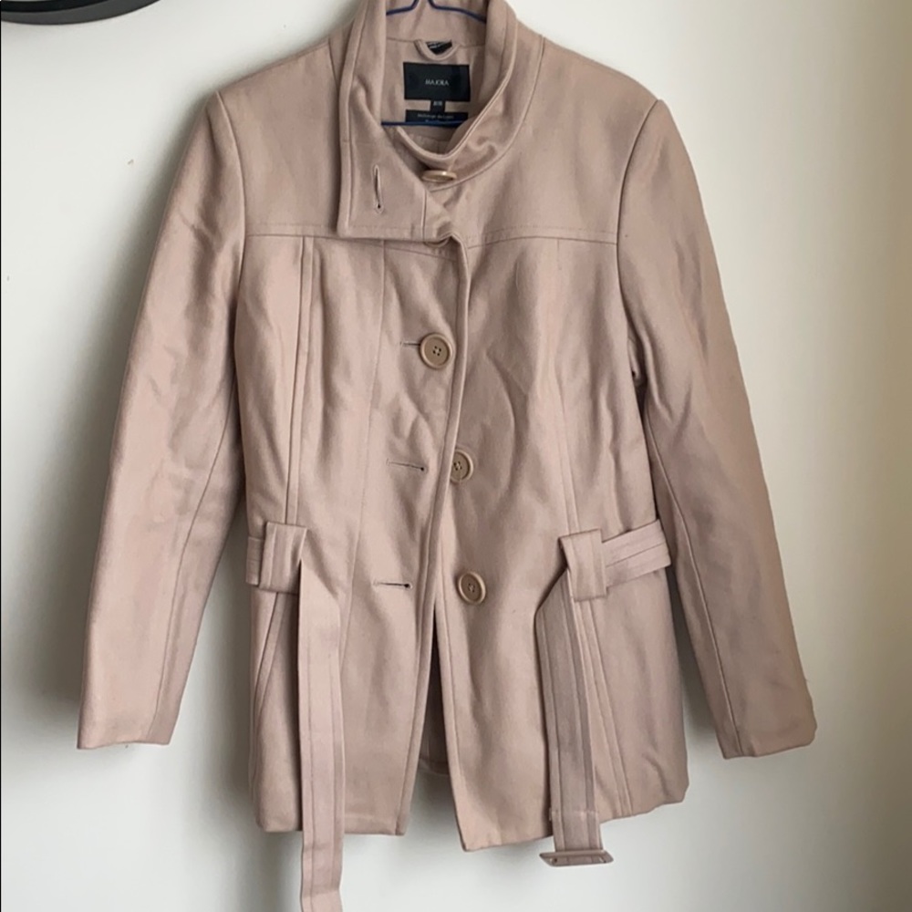 Winter wool blend coat